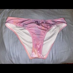 PINK Velvet Bikini Bottoms•Size- Large